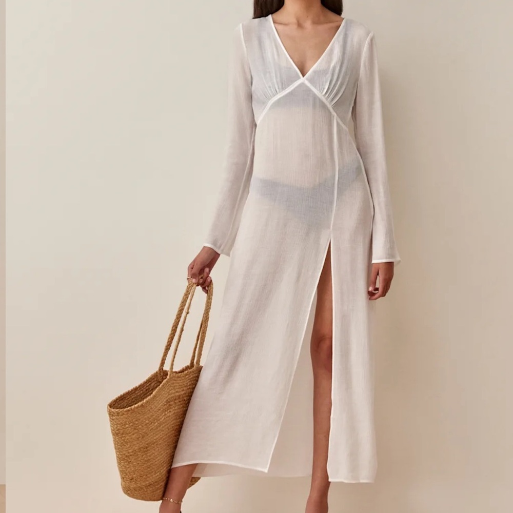 Reformation White Maxi Dress